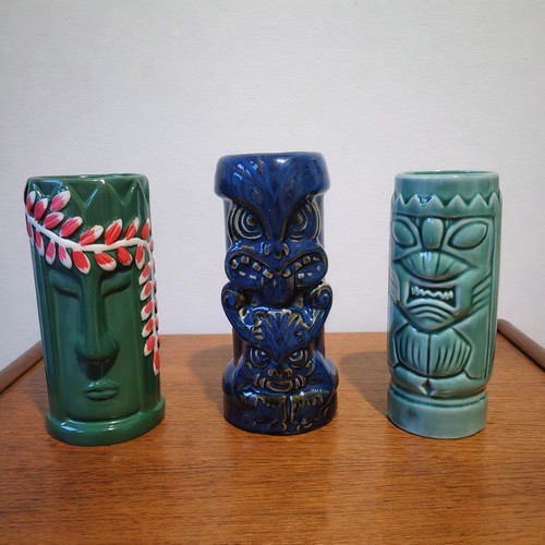 Set ceramic tiki cocktail - of,