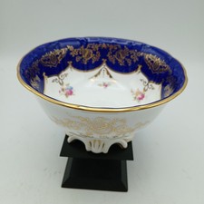 Cauldon Cobalt Blue Gold  Flowers Large Sugar Bowl  N190 Antique 14cm