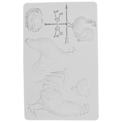 Rooster silicone moulds candy - silicone,