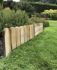 Wooden picket border - wooden,
