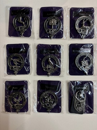 Scottish clan badge pin - clan, brooch