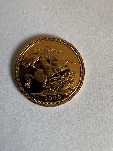 2000 proof gold - half, sovereign