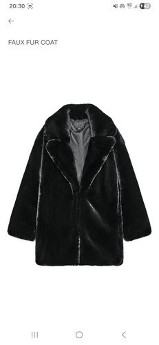 Zara furr coat - xs,