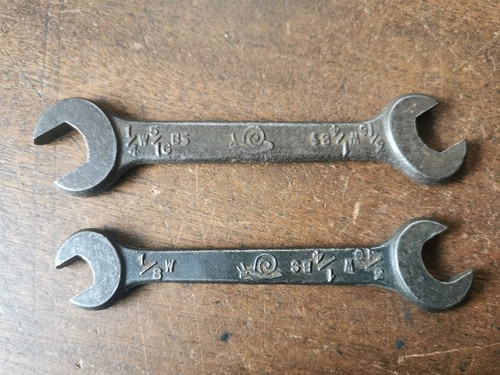 Vintage snail brand spanners - snail,