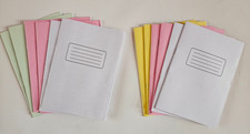 A5 Exercise Books Lined Pages Paper School Writing Homework Work 6 Pack 48 Pages