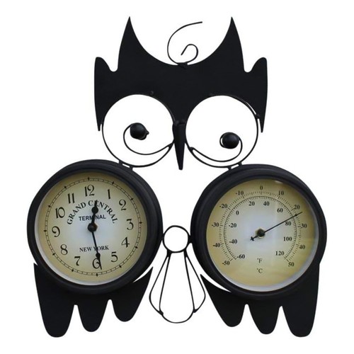 Owl garden clock with - owl,