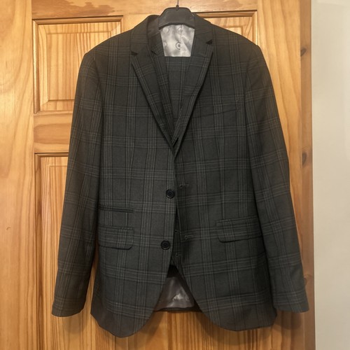 Suit lambretta dark grey check - suit,