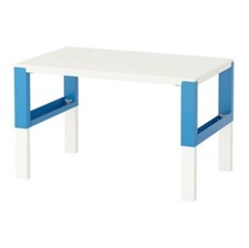 IKEA PÅHL Adjustable Desk - Very Good Condition - White & Blue.
