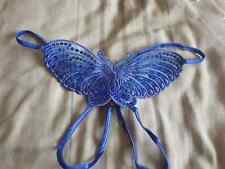 Ann Summers Butterfly Blue Crotchless  Thong Small 8 10 