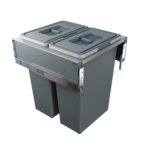 500mm grey cabinet bin - grey,