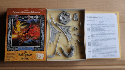 Red dragon krynn unpainted - red,