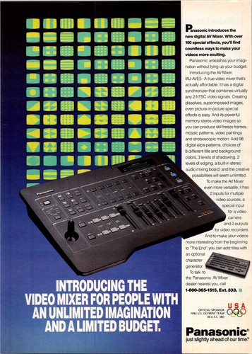 1991 panasonic video - •,