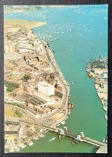 Vintage Postcard Unused Aerial view of Poole Bridge & Quay Dorset England