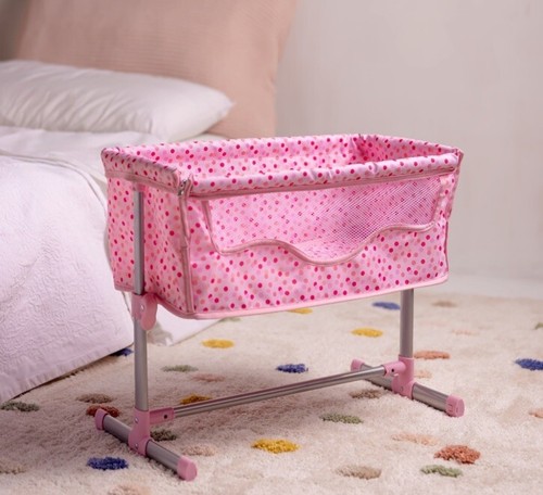 Bedside doll crib with - bedside,