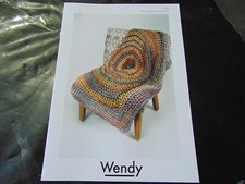 Wendy Super Chunky Crochet Pattern  6176  Crochet Blanket