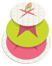 Sweet Treats Cupcake  Design 3 Tier Cupcake Stand 