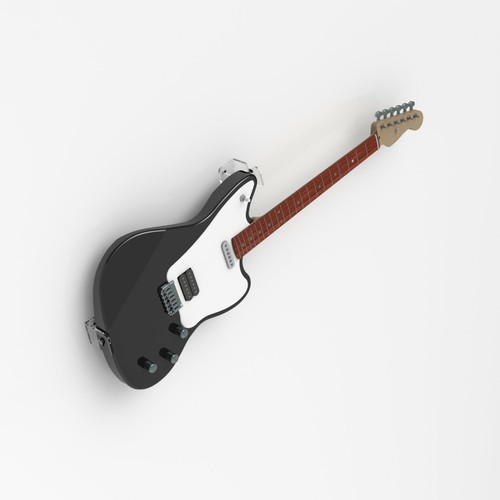 Pair guitar wall bracket - of,