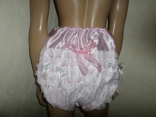 Abdl sissy pink - satin, lace