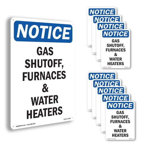 Gas shutoff furnaces and water - furnaces,