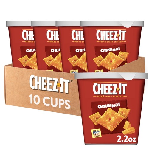 Cheese crackers baked - crackers,, snack