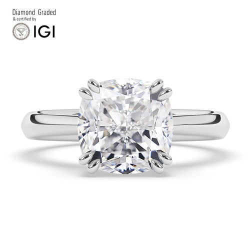 Cushion diamond engagement - cushion,