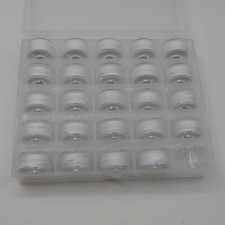 24x Thread Bobbins, Thread Spools Pre Wound Bobbins for Multiple Sewing Machine