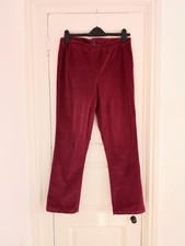 Cotton Traders Red Needlecord Trousers Size 12