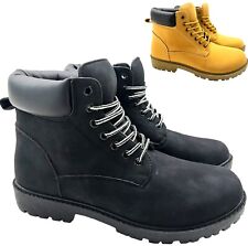 MENS WARM CASUAL COMFORT WALKING HIKING WINTER COMBAT WORK ANKLE BOOTS SIZE UK