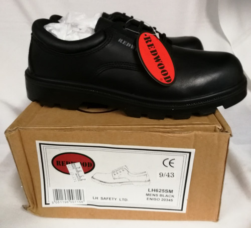 Redwood black leather - black, safety