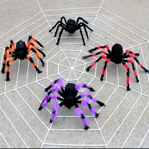 Halloween large plush spider - halloween,