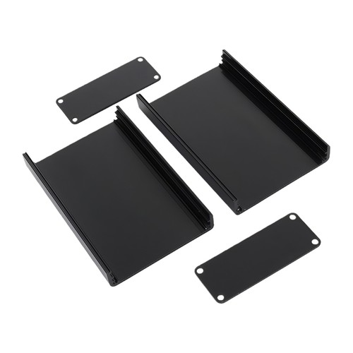 Black aluminum housing - aluminum, case