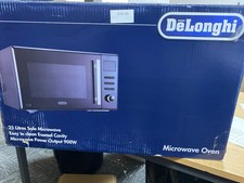 Delonghi 900W Power Enamel Cavity Solo Microwave AM9 25L Capacity - Black New