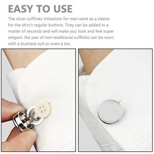 1 Pair Vintage Brass Round