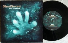 RARE~EX+ (NM)~SHED SEVEN~CRY FOR HELP~2001 ARTFUL UK STEREO 45~INDIE ROCK~SUPERB