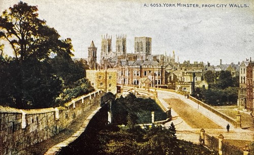 York minster from city walls - york,