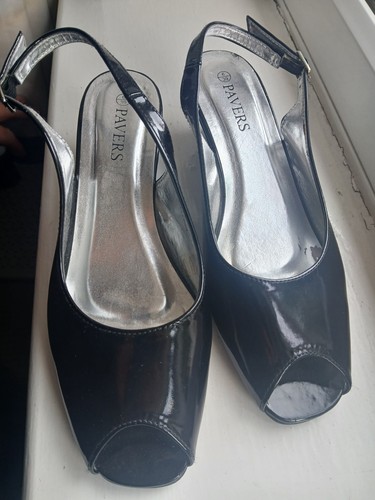 Pavers womens wedged heel - heel, open