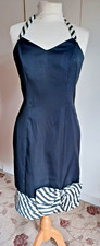 Vintage Y2K Gina Bacconi halter neck dress Creazioni Originali size 10-12 UK
