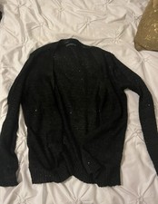 black sparkly cardigan