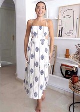 ZARA MIDI MIDI DRESS WITH