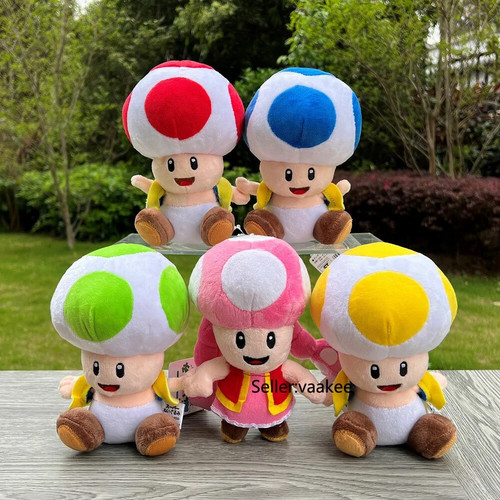 Super bros plush toy toad - plush,