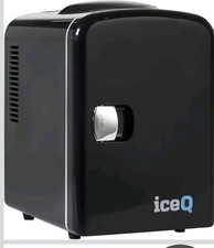 iceQ 4 Litre Small Mini Fridge Cooler - Black
