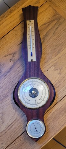 Wooden weathermaster barometer - wooden,
