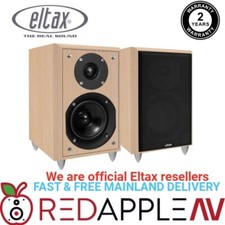 Pair of Eltax Monitor III Award Winning Bookshelf 90w Speakers - Beech