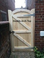 Wooden Garden Gate Arched Top