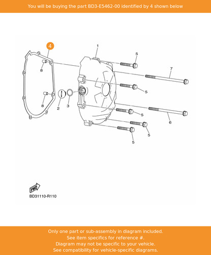 Yamaha gasket crankcase cover - yamaha,