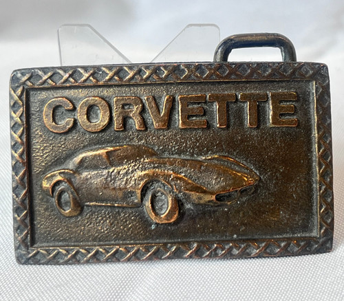 Vtg corvette belt buckle - vtg,