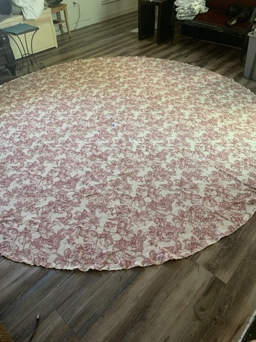 Red toile floral 118 large - floral, ex