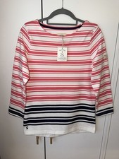 Joules Harbour Top Pink White