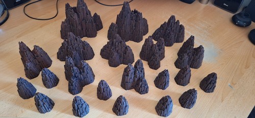 Heroscape mountains custom - mountains,