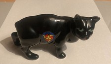 black ceramic Manx cat with